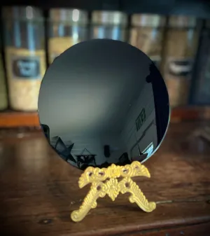 6” Polished Obsidian Scrying Mirror