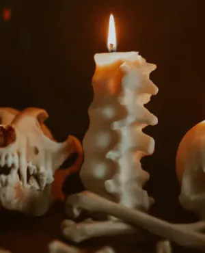 Anatomical Spine Candle - Soy Wax - Vanilla Scent