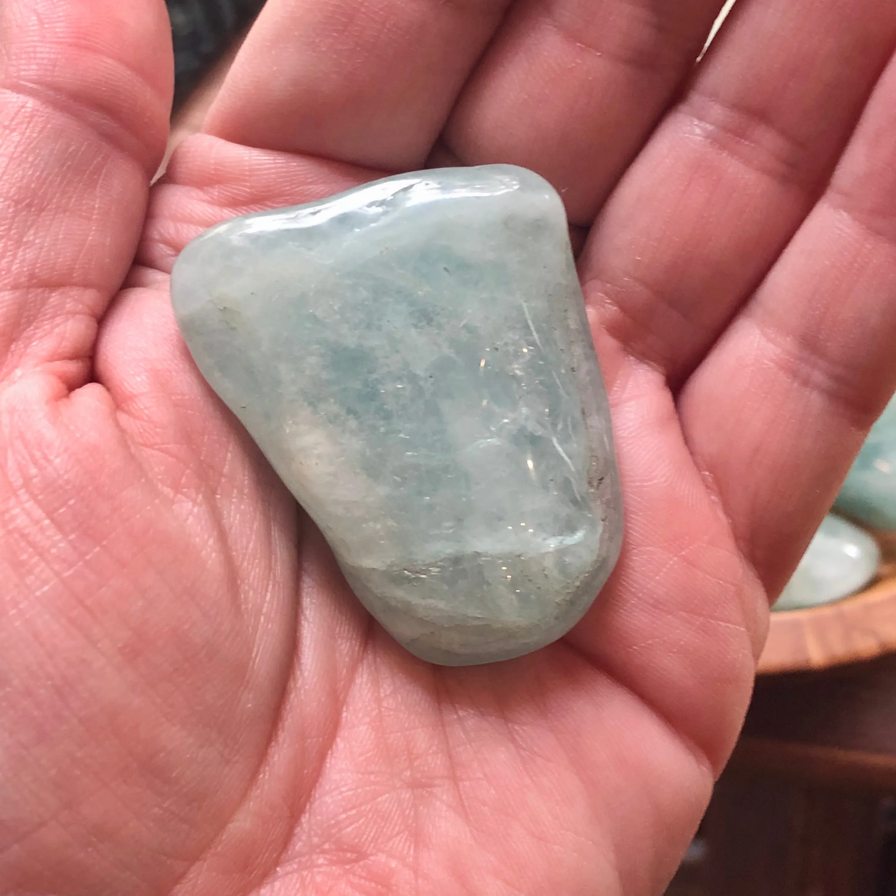 Aquamarine - Palm Stone