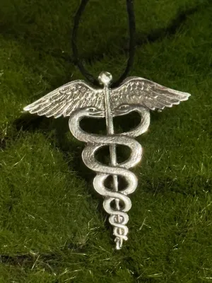Caduceus - 100% Pewter Necklace