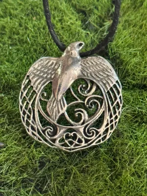 Celtic Raven - 100% Pewter Necklace