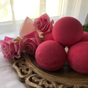 Thorn & Moon Bath Bomb - Magickal - Love Spell - Rose, Ylang Ylang, Vanilla - Essential Oils - All-Natural