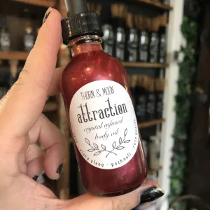 Thorn and Moon Crystal Infused Body Oil - Attraction