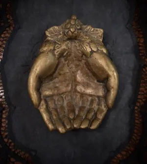 Victorian Style Brass Hands - Vintage Cupped Hands - Heavy Dish