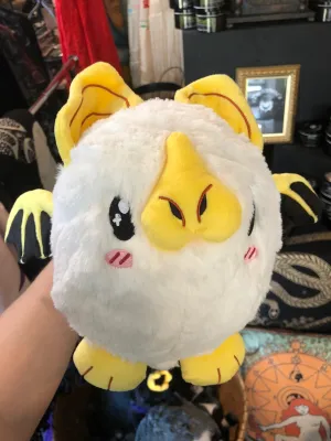 White Honduran Bat Stuffie - Plush Toy - Mini Squishable - Soft