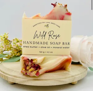 Wild Rose Artisan Soap - Saratoga Natural Body Care- 4 oz bar