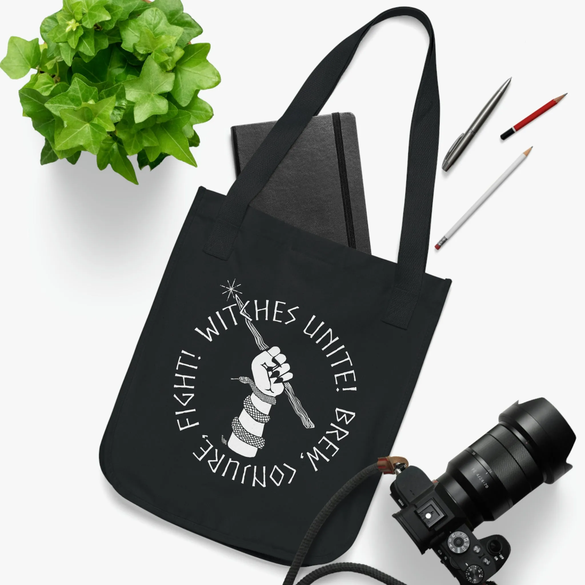 Witches Unite! Organic Canvas Tote Bag